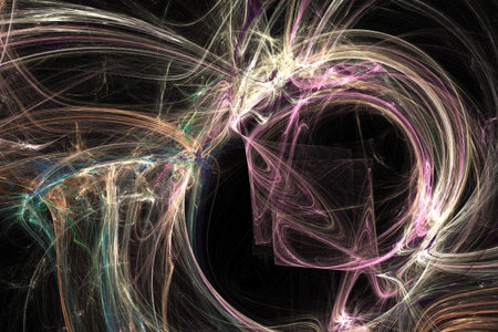 abstract background, 3D illustration, multicolored fractal unique composition for graphic and design...