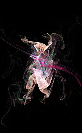 abstract background, unique 3D illustration, multicolored fractal composition for graphic and design art projects. High qualityの写真素材