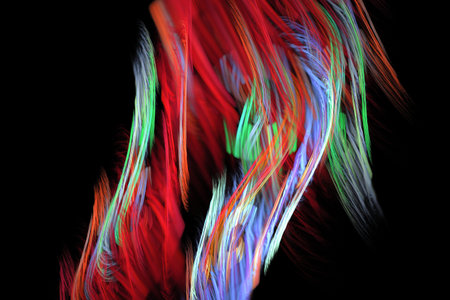 abstract background, 3D illustration, multicolored fractal unique composition for graphic and design...