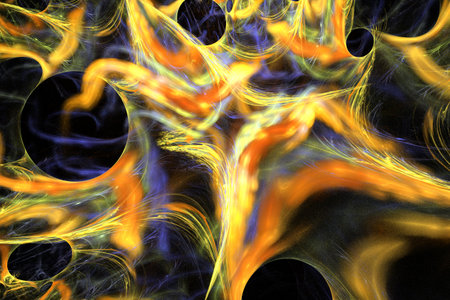 abstract background, 3D illustration, orange black multicolored fractal unique composition for graphic and design art projects. High qualityの写真素材