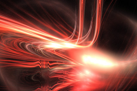 abstract background color trends 2022, 3D illustration, rendering red black multicolored lines...