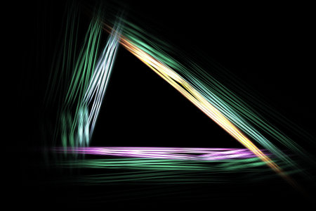 abstract background color trends 2022 , 3D illustration, rendering red violet black multicolored...