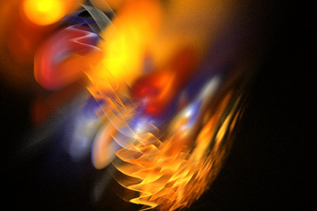 abstract background color trends 2022, 3D illustration, rendering yellow black multicolored lines fractal unique composition for graphic and design art projects. High qualityの写真素材