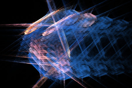 abstract background color trends 2022 , art unique 3D illustration, multicolored fractal design...