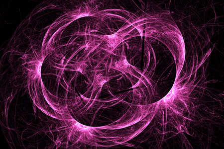 abstract background color trends 2022 , 3D illustration, rendering black multi colored lines fractal unique composition for graphic and design art projects. high qualityの写真素材