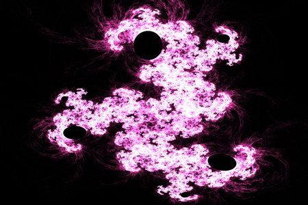 abstract background color trends 2022 , art unique 3D illustration, multicolored fractal design composition bannerの写真素材