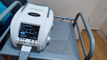 20 June 2023 Netanya Israel La Briut medical device for muscle stimulation, lymphatic drainage, treatment proceduresのeditorial素材