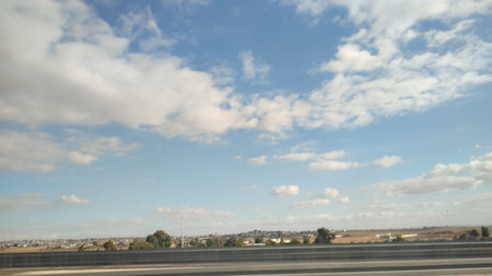 Blue light sky nature white clouds whether background. High quality photo