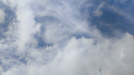 Blue light sky nature white clouds whether background. High quality photo