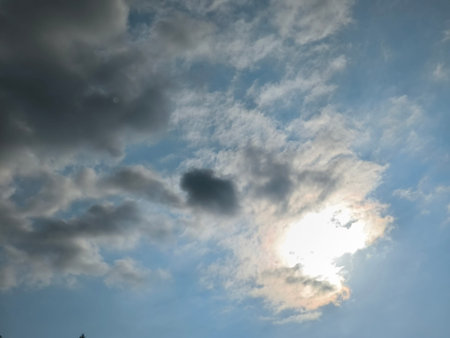 Blue gray sky cloud landscape nature air weather background