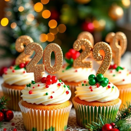 White butter cream cakes, skewers holiday food fireworks.. High quality photoの写真素材