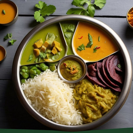 Indian dish rice spices and sauces cooking. High quality photoの写真素材