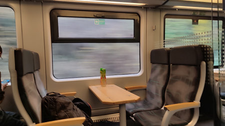 Travel transport train sites windows table. High quality photo Czech Republic Europeの写真素材