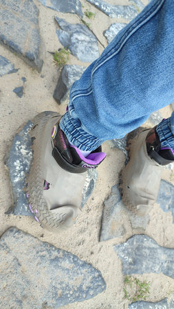 Socks jeans people travel tourists tourism road men women . High quality photo
