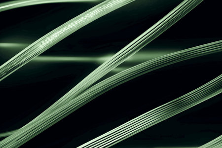 black green background lines wires art abstract alt contrast interior design decor wall. High quality illustration image wallpaper graphicの写真素材