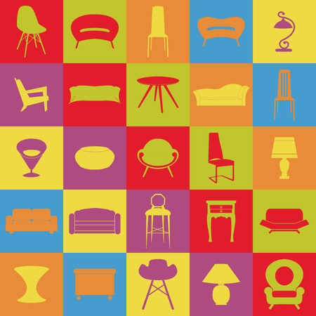 Set furniture.のイラスト素材