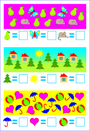 Educational page for young children vectorのイラスト素材