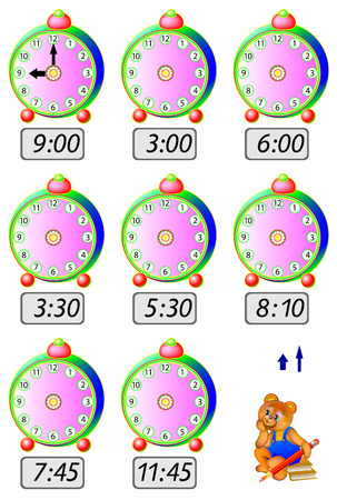 Activity Exercises for children vector illustrationのイラスト素材