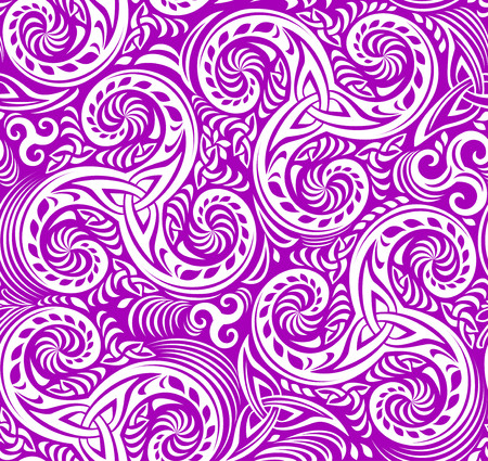 Seamless pattern with trickle on a violet background, vector image.のイラスト素材