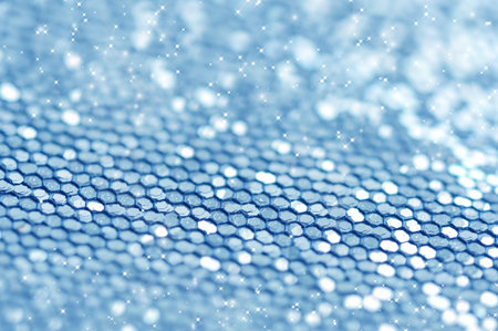 Blue defocused glitter background