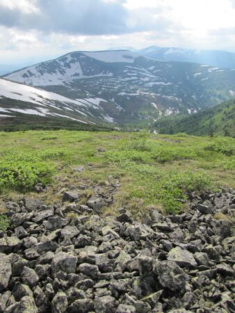 mountains in Siberiaの写真素材