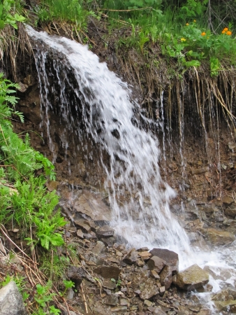 mountain fallsの写真素材