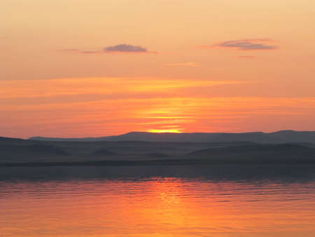 sunset skyの写真素材