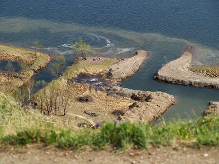 the top view on harborの写真素材