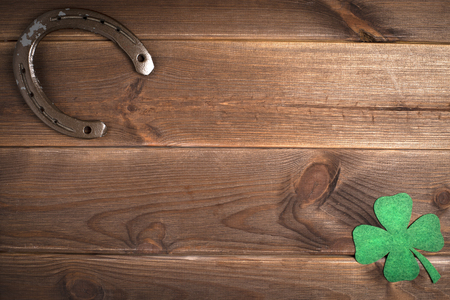 Patricks day holiday symbol. Space for text.の写真素材