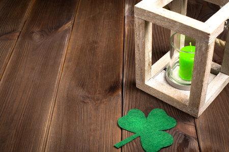 Patricks day holiday symbol. Space for text.の写真素材