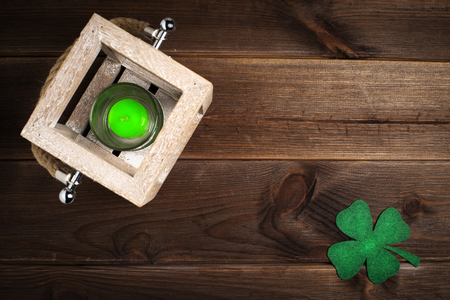 Patricks day holiday symbol. Space for text.の写真素材
