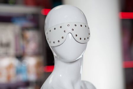 Sexual face pack for girls on a dummy. Carnival face pack.の写真素材