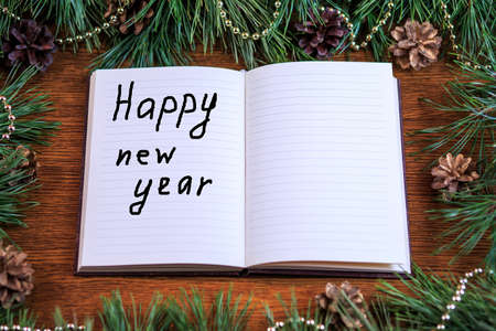 New 2018 on a brown background. Holiday.の写真素材