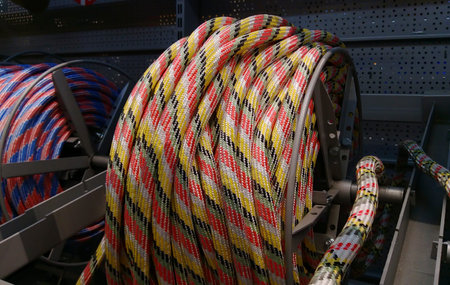 Nautical rope. Boat string. Nautical rope sold in the store.