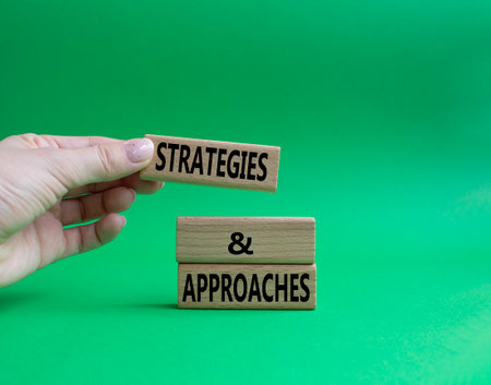 Flexible and agile symbol. Concept word Flexible and agile on wooden blocks. Beautiful green background. Businessman hand. Business and Flexible and agile concept. Copy spaceの写真素材