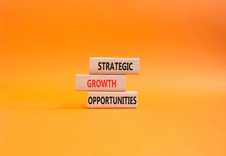 Strategic Growth Opportunities symbol. Concept word Strategic Growth Opportunities on wooden blocks....