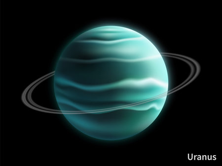 Space planet. Saturn surface. Cosmic sphere. Astronomy science. Galaxy exploration. University discovery. Planetary view from satellite. Solar system explore. Venus orbits. Vector education posterのイラスト素材