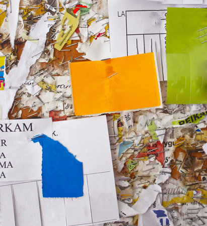 desk for notes in the house  の写真素材