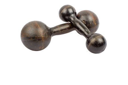 fitness exercise equipment dumbbell weight  の写真素材