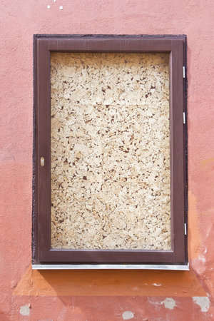 empty frames on the old wall, window 
の写真素材