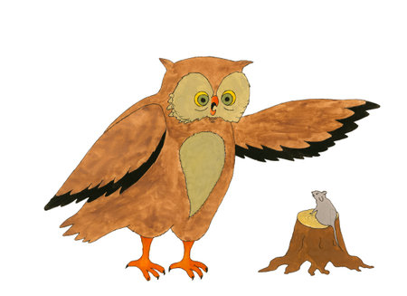 Russian fairytale character isolated on white backgroundの写真素材