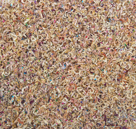 pencil shaving, can be used as background の写真素材