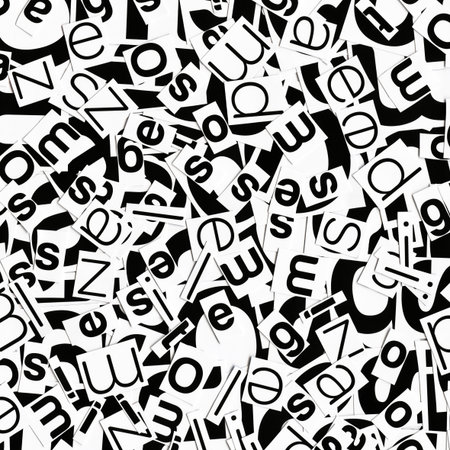 Designed background. Collage made of newspaper clippings.   の写真素材