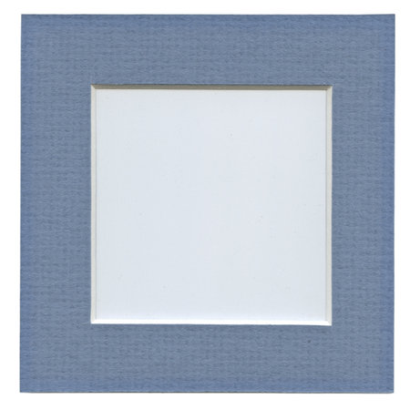old blue textured photo paper with a frame の写真素材