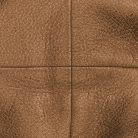 background of brown leather, seamsの写真素材