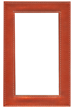 Old picture frame isolated on white background.の写真素材