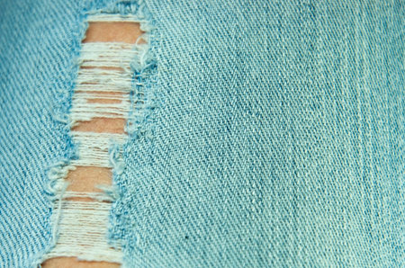 Denim jeans texture, Denim jeans background with old torn of jeans fashion designの写真素材