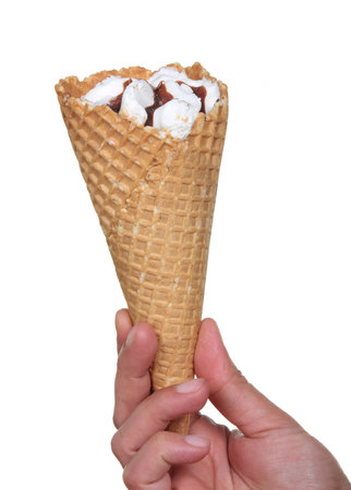 ice cream isolated on a white background.の写真素材