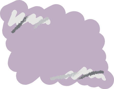 Vector hand painted graphic drawing illustration with pink, white and gray brush strokes composition on the transparent background for design element and cardのイラスト素材