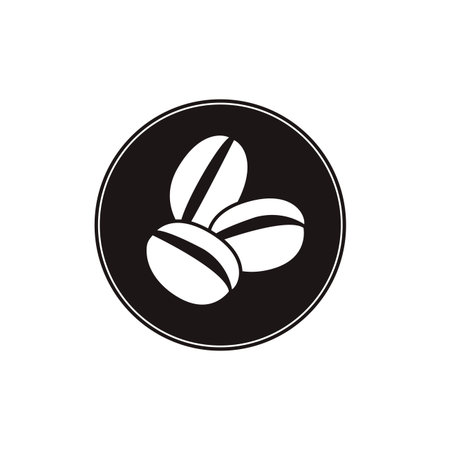 Coffee beans icon for cafe, menu, web, logoのイラスト素材